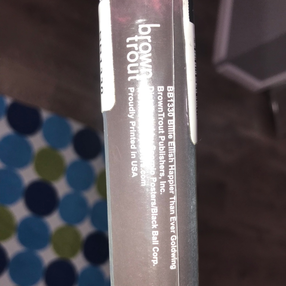 Billie Eilish Goldwing Poster - Happier Than Ever